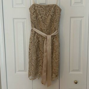 Cache Gold Cocktail Dress